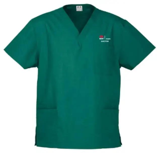NSW Health Uniforms Doctor WOMEN'S Hunter Green Scrub Top NSWH10622 Simply Scrubs Australia